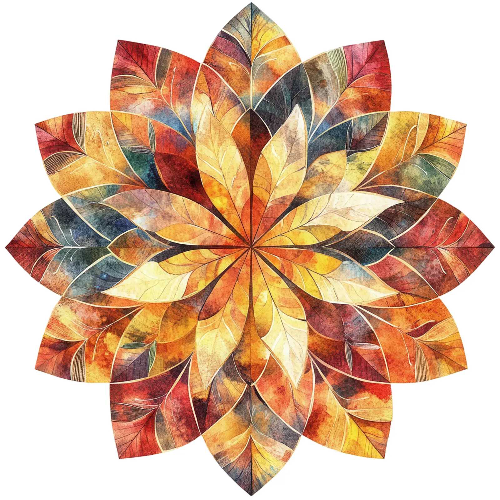 Mandala autunnale pellicola backlit da Spiritual Touch