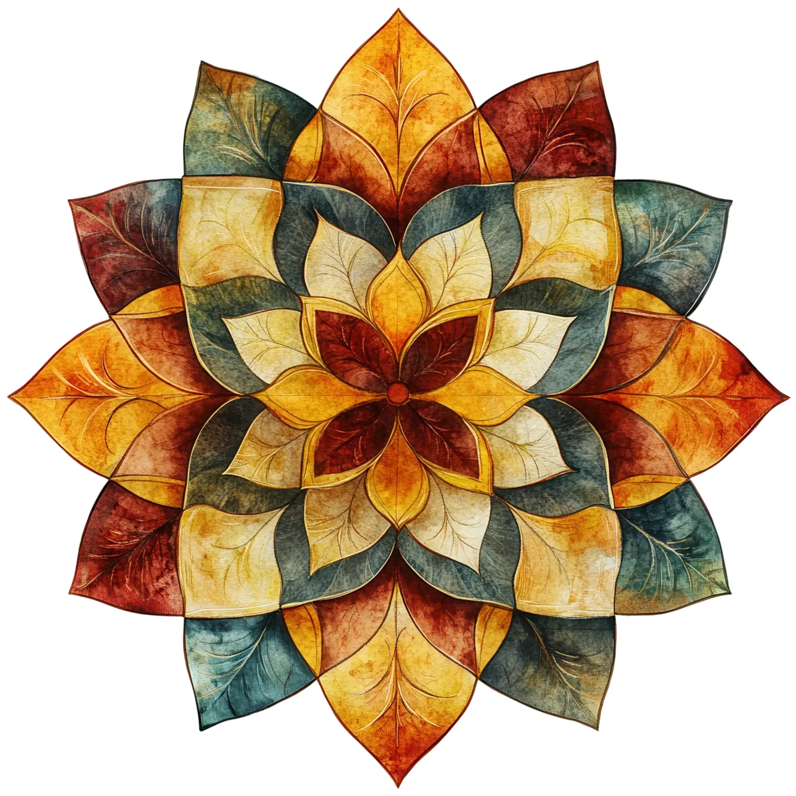 Fall Mandala backlit film by Spiritual Touch