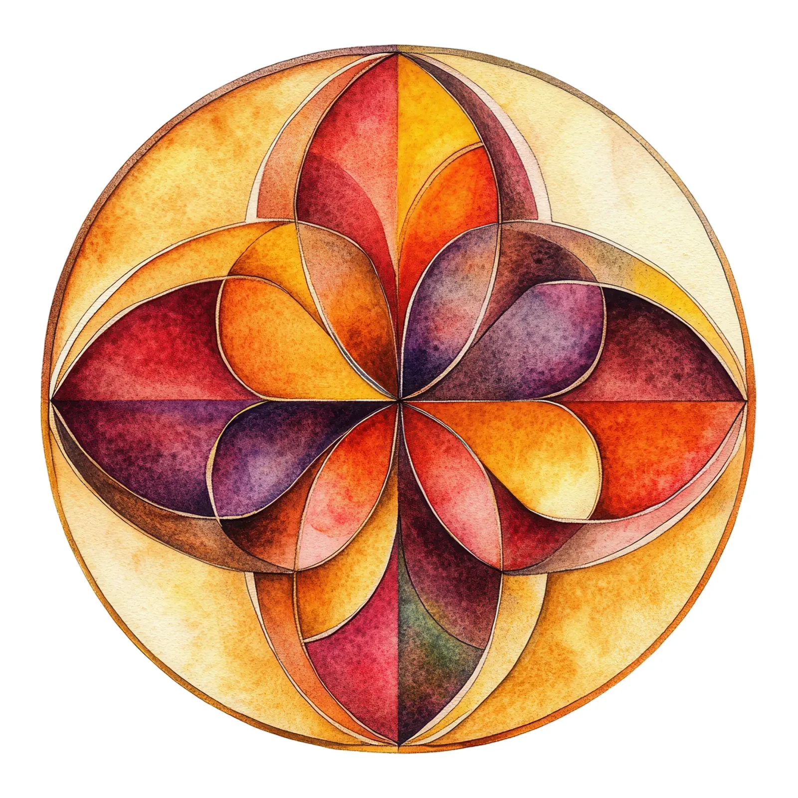 Mandala autunnale pellicola backlit da Spiritual Touch