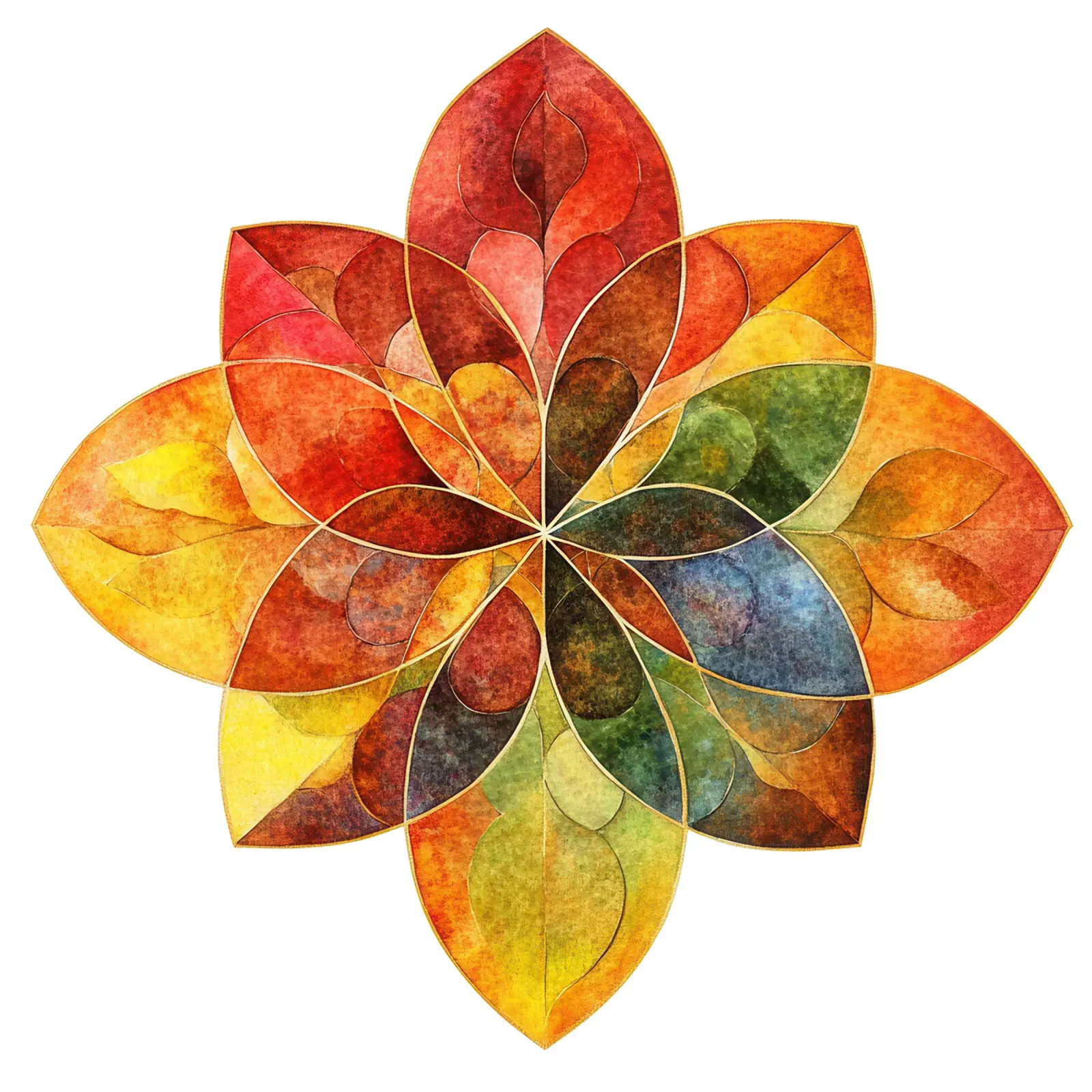 Mandala autunnale pellicola backlit da Spiritual Touch