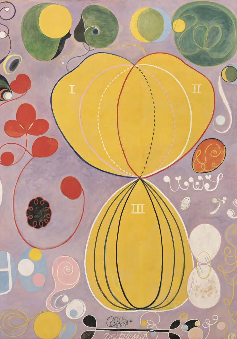 Hilma af Klint - The Ten Largest No. 7 Adulthood 1907 hahnemühle by 50 masterpieces