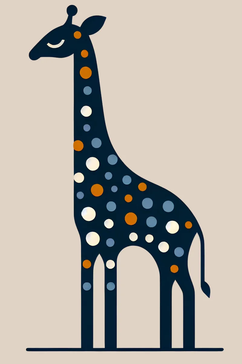 Giraffa pellicola backlit da Digital Naive