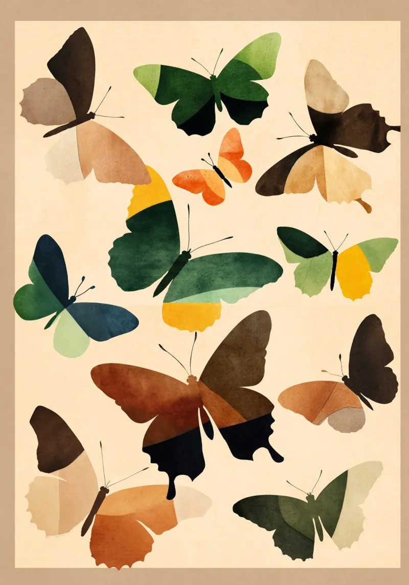 Beautiful Butterflies 2 pellicola backlit da Nadjaa