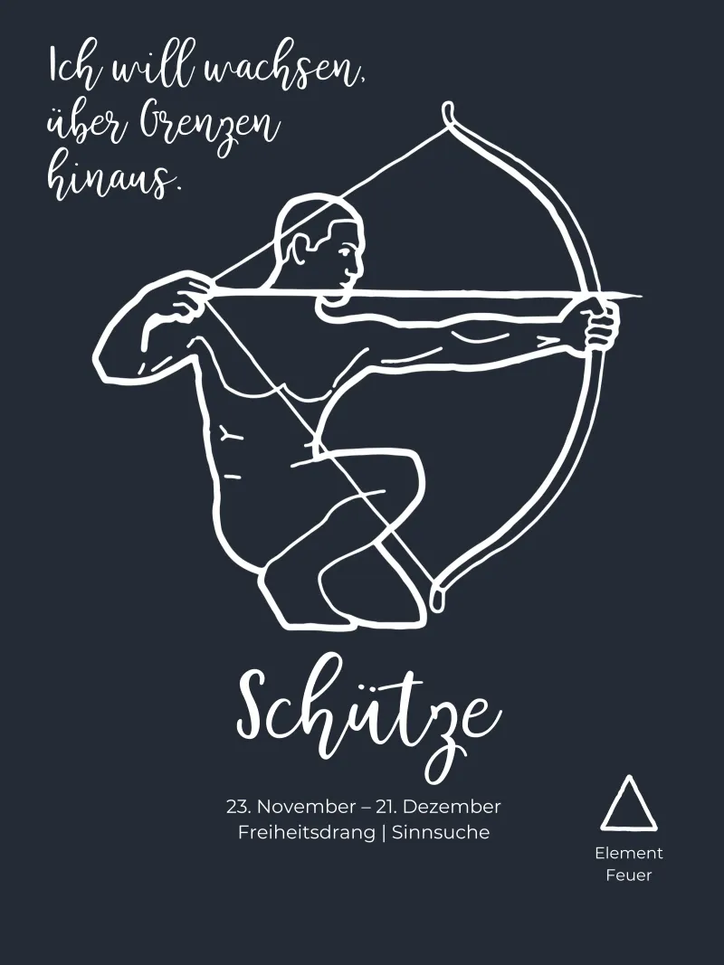 Boogschutter (23 november - 21 december) canvas met Baklijst van astrobrille
