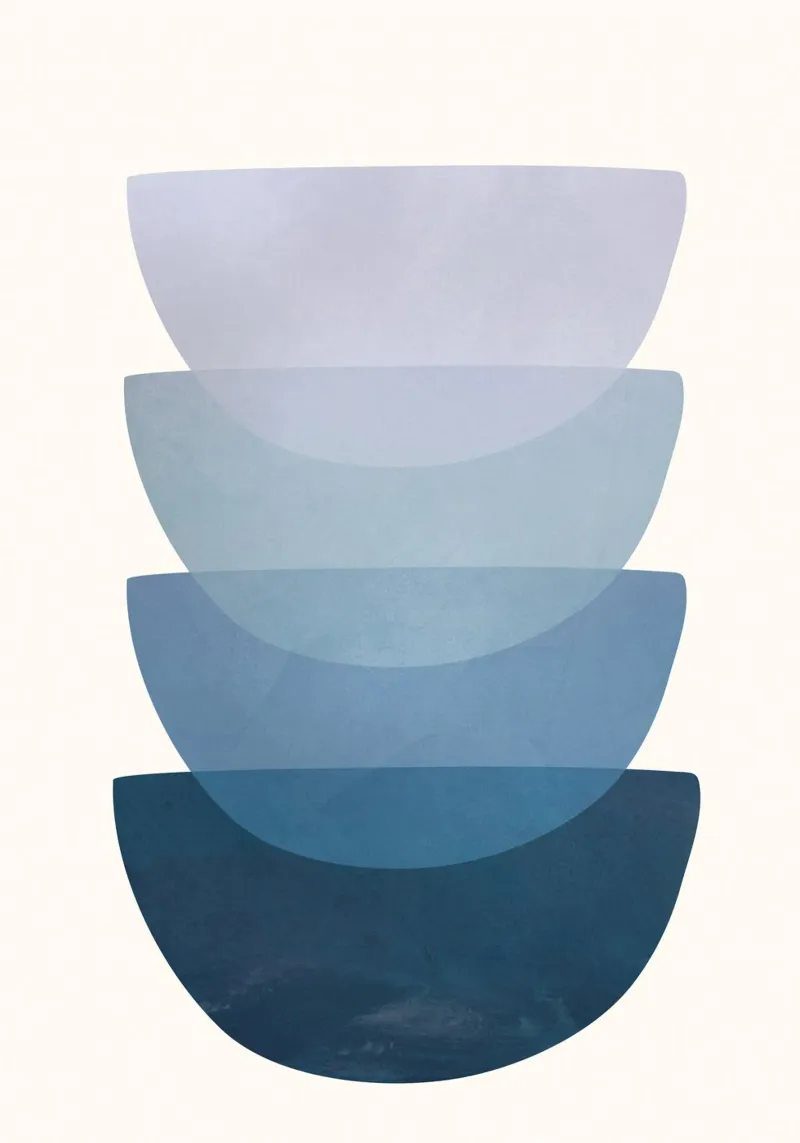 Blue Stack 02 pannello forex da cityart