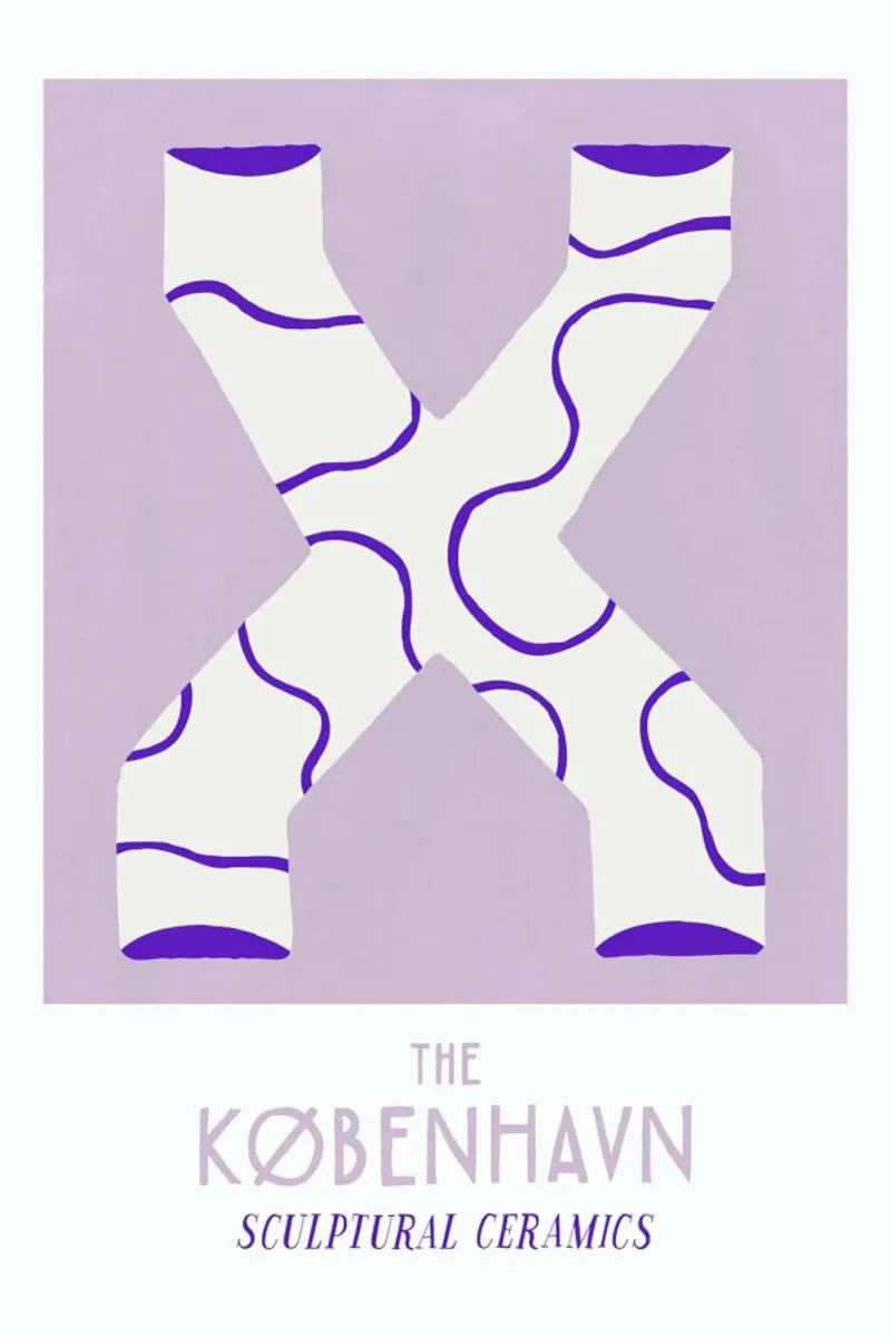 The Kobenhavn No. 2 poster con telaio in legno da typealive