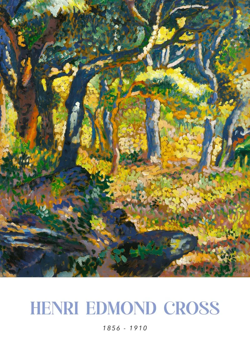 Henri-Edmond Cross Pointillist Clearing Art pellicola backlit da NorwesClub
