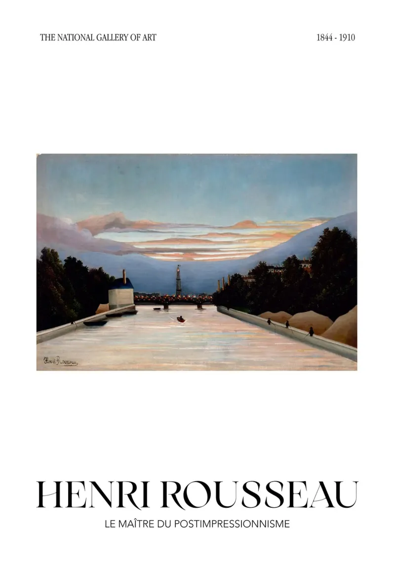 Henri Rousseau Post-Impressionista Torre Eiffel pellicola backlit da NorwesClub