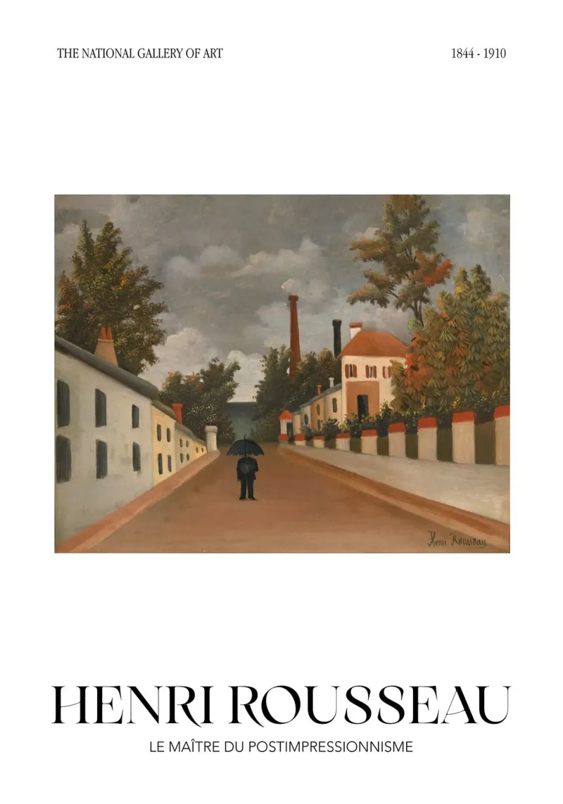 Henri Rousseau Periferia di Parigi Paesaggio d'epoca carta hahnemühle da NorwesClub