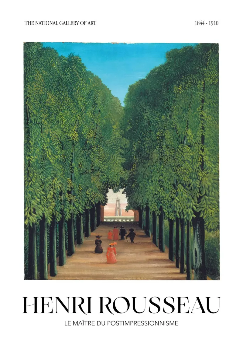 Henri Rousseau Park Avenue Arte post-impressionista d'epoca carta hahnemühle da NorwesClub