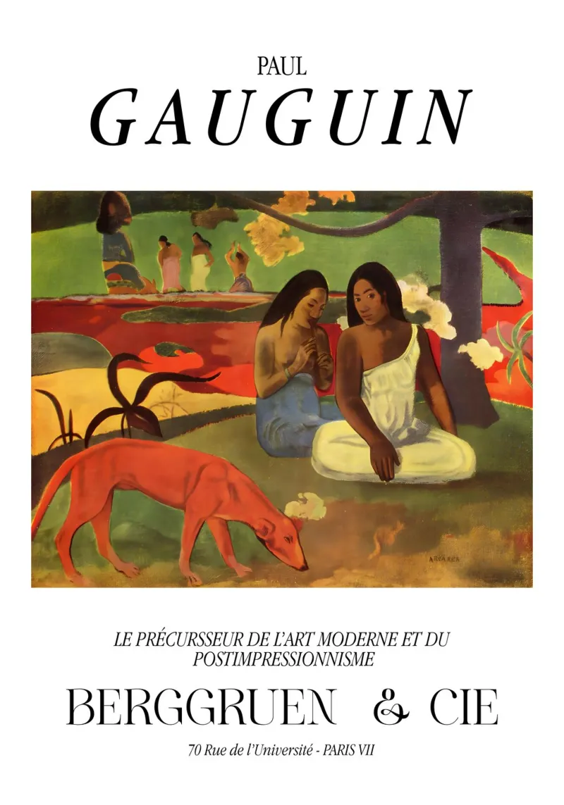 Paul Gauguin Scena tropicale d'epoca pellicola backlit da NorwesClub