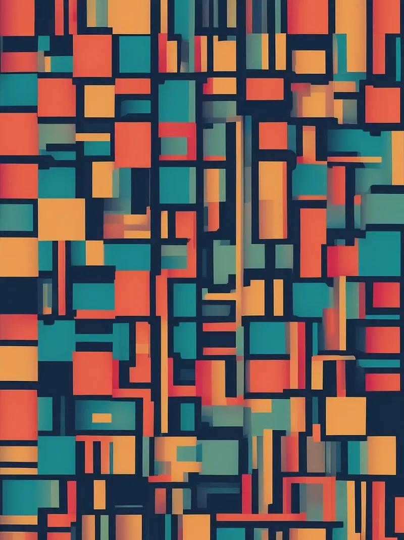 Paths | Geometric Abstract Art plexiglass da Pantheon Studio