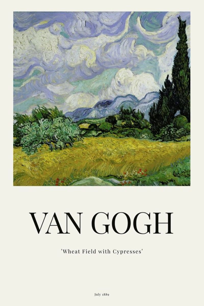 van Gogh - Wheat Field with Cypresses poster by ARTOTHEK