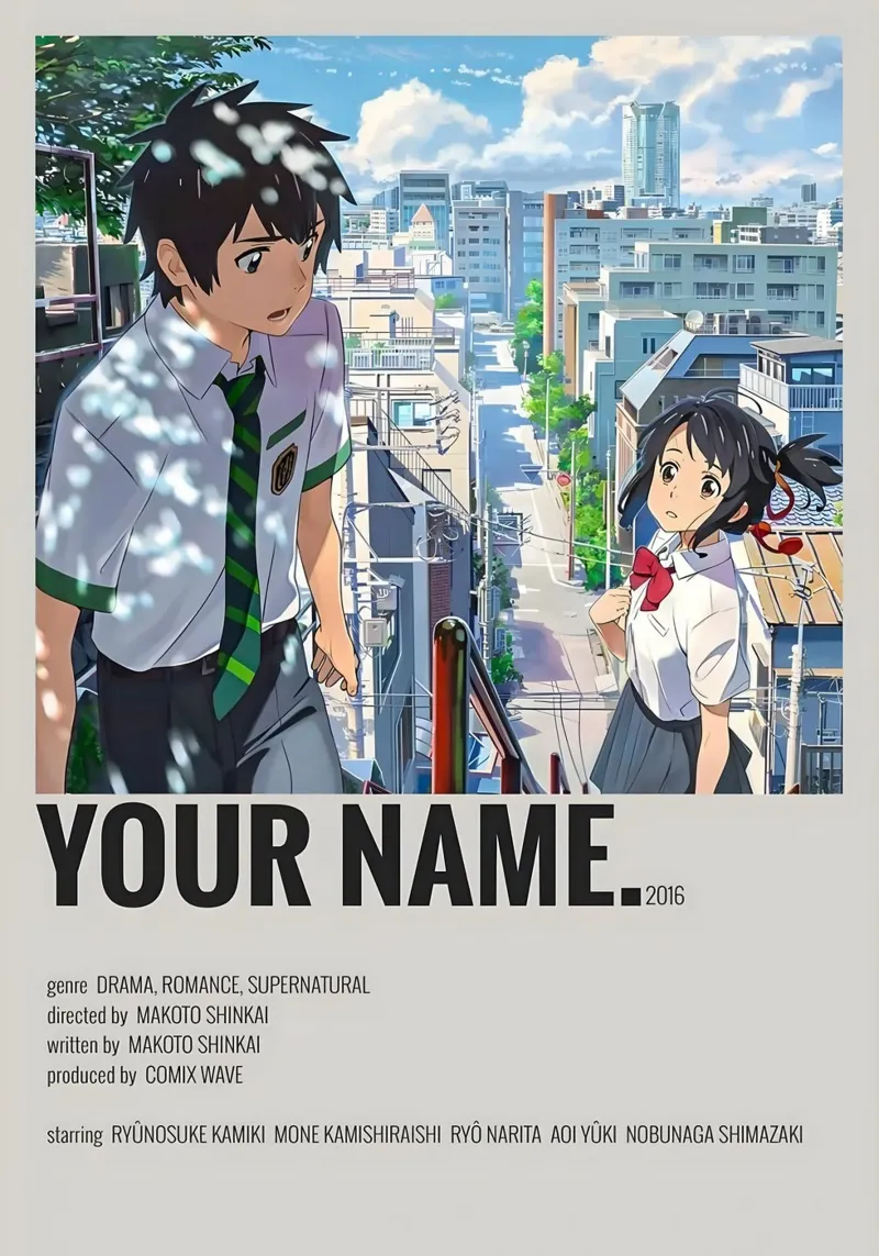 YOUR NAME. 2016 plexiglass da Totoya