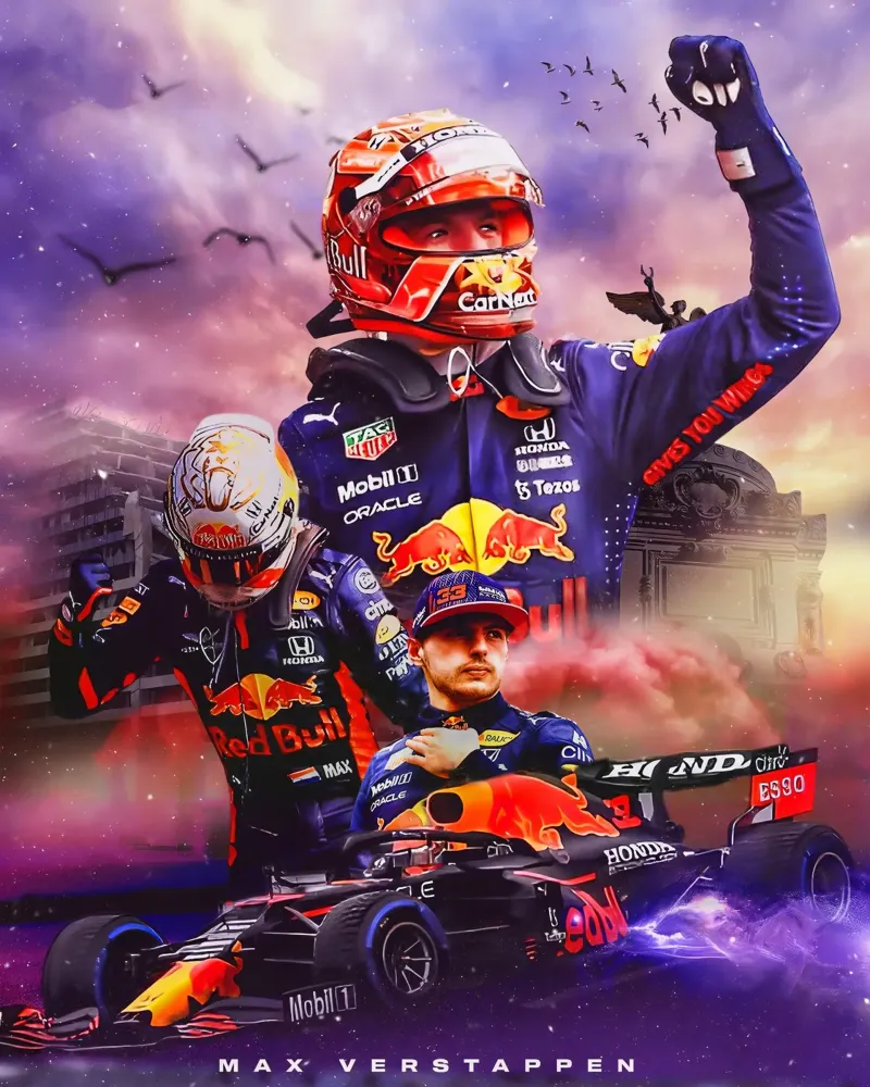 Max Verstappen pellicola backlit da Agus Creative