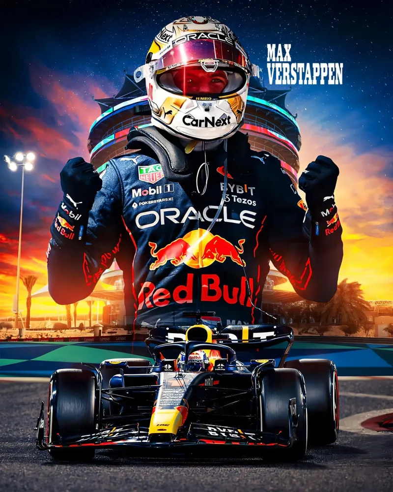 Max Verstappen pellicola backlit da Agus Creative