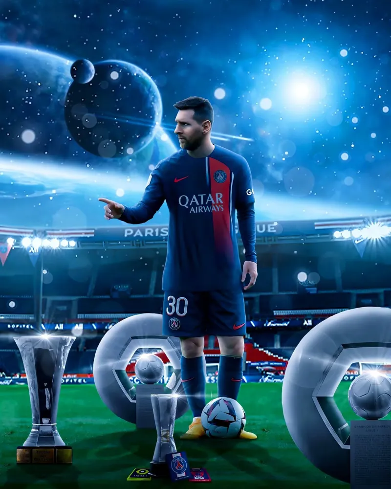 Lionel Messi pellicola backlit da Agus Creative