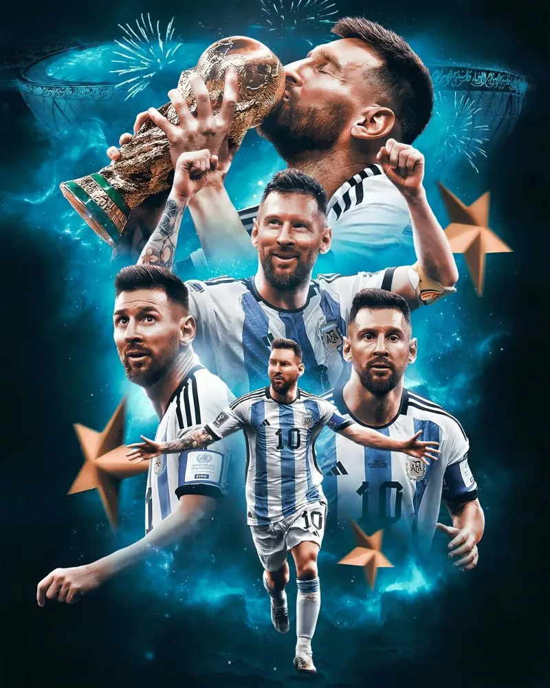 Lionel Messi pellicola backlit da Agus Creative