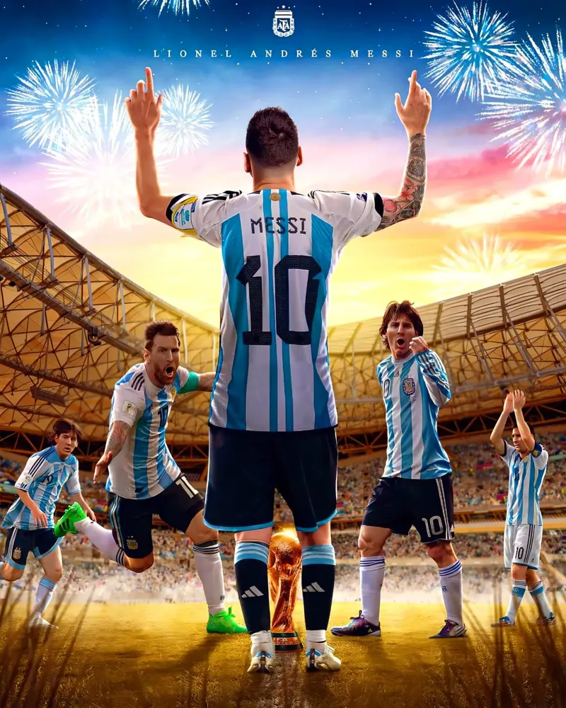 Lionel Messi canvas by Agus Creative