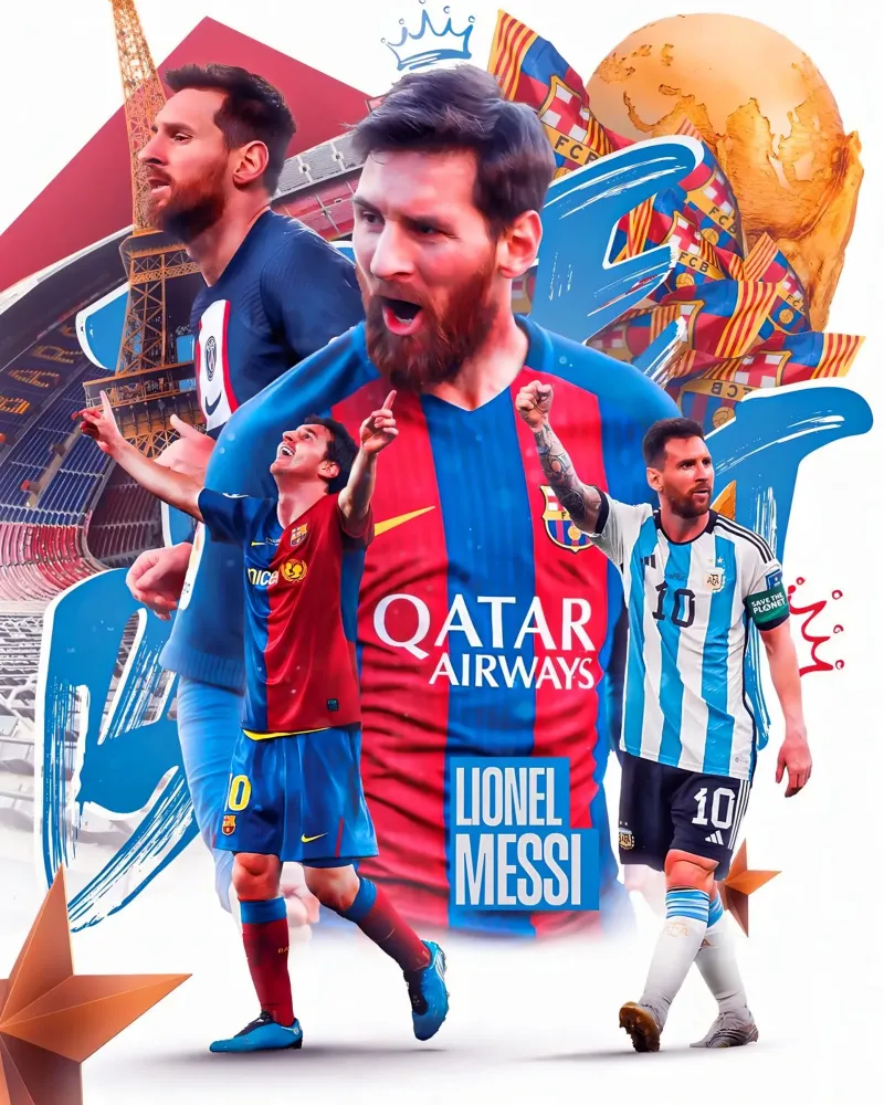 Lionel Messi pellicola backlit da Agus Creative