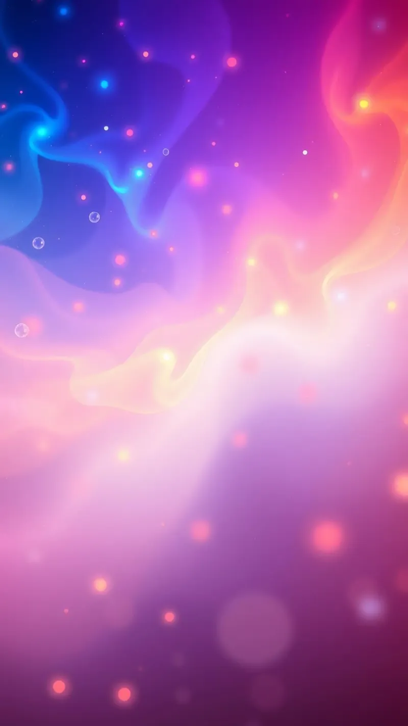 swirling colors and soft glowing elements background canvas by DesignDoodle