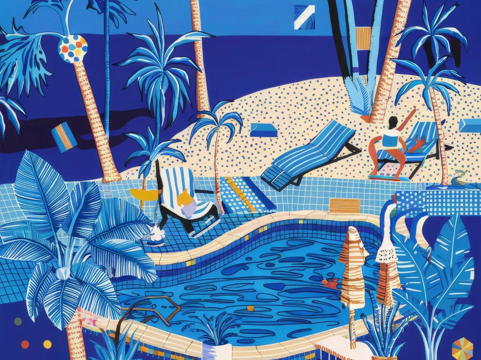 Oasi tropicale paradisiaca alluminio dibond da Beach Palette