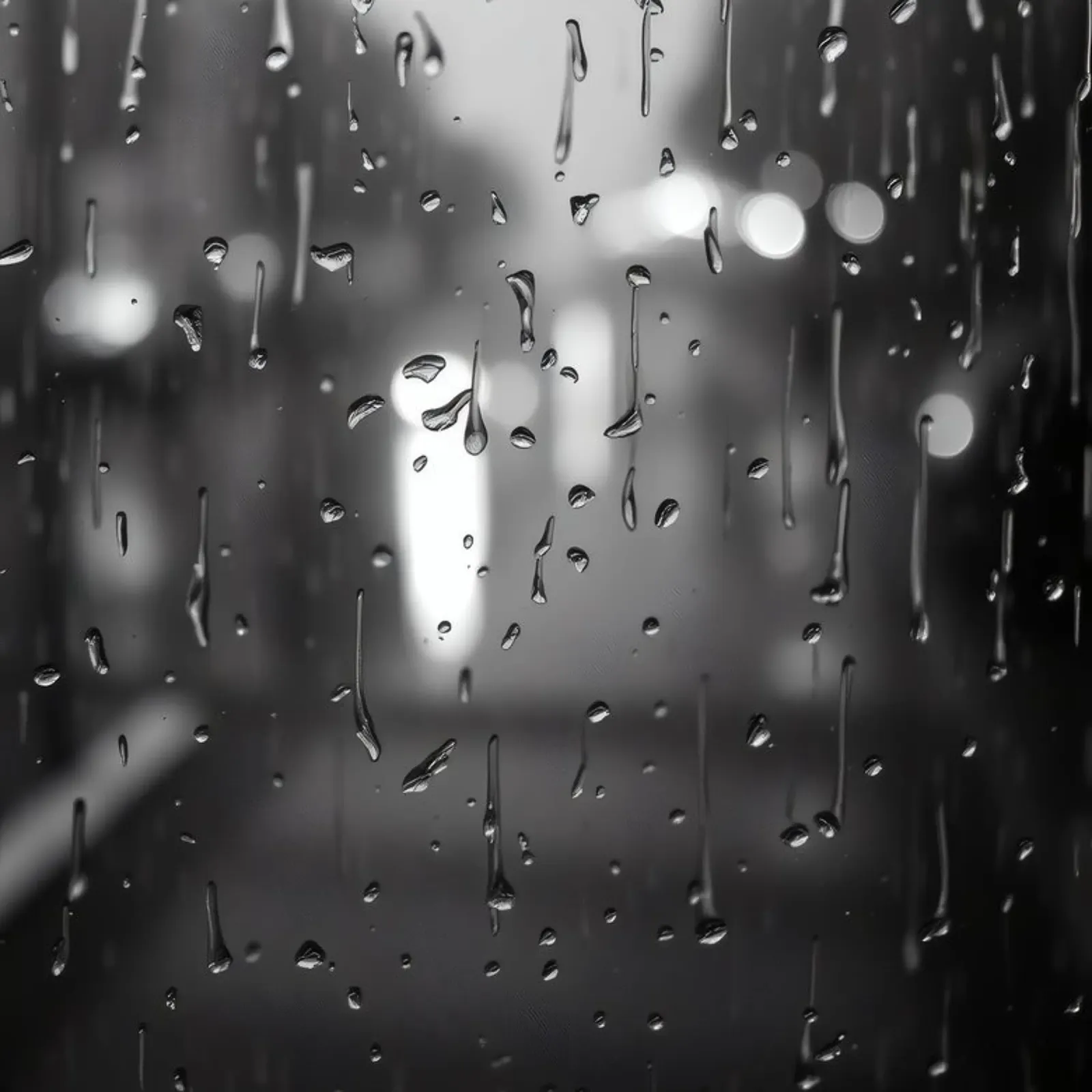 Les gouttes de pluie sur la fenêtre créent un effet apaisant poster de DesignDoodle