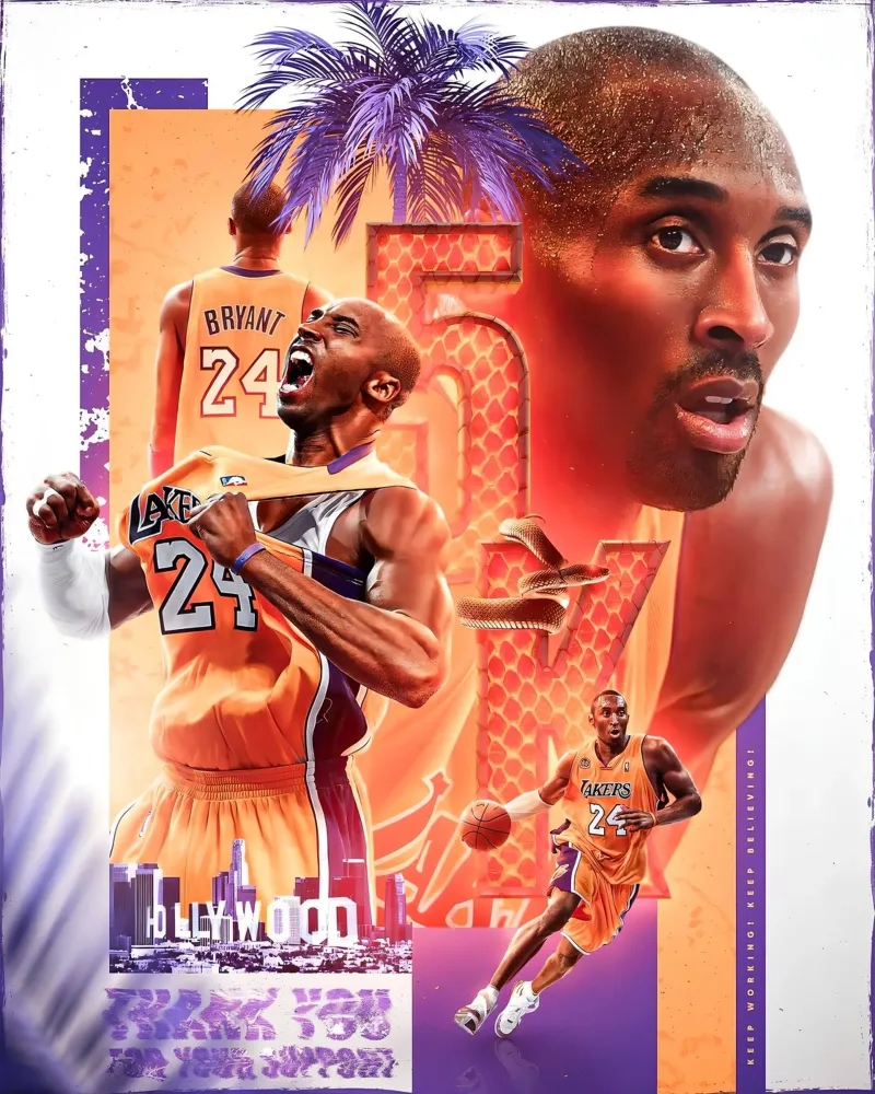 Kobe Bryant pellicola backlit da Agus Creative