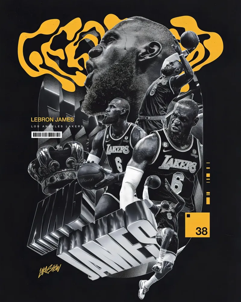 Lebron James pellicola backlit da Agus Creative