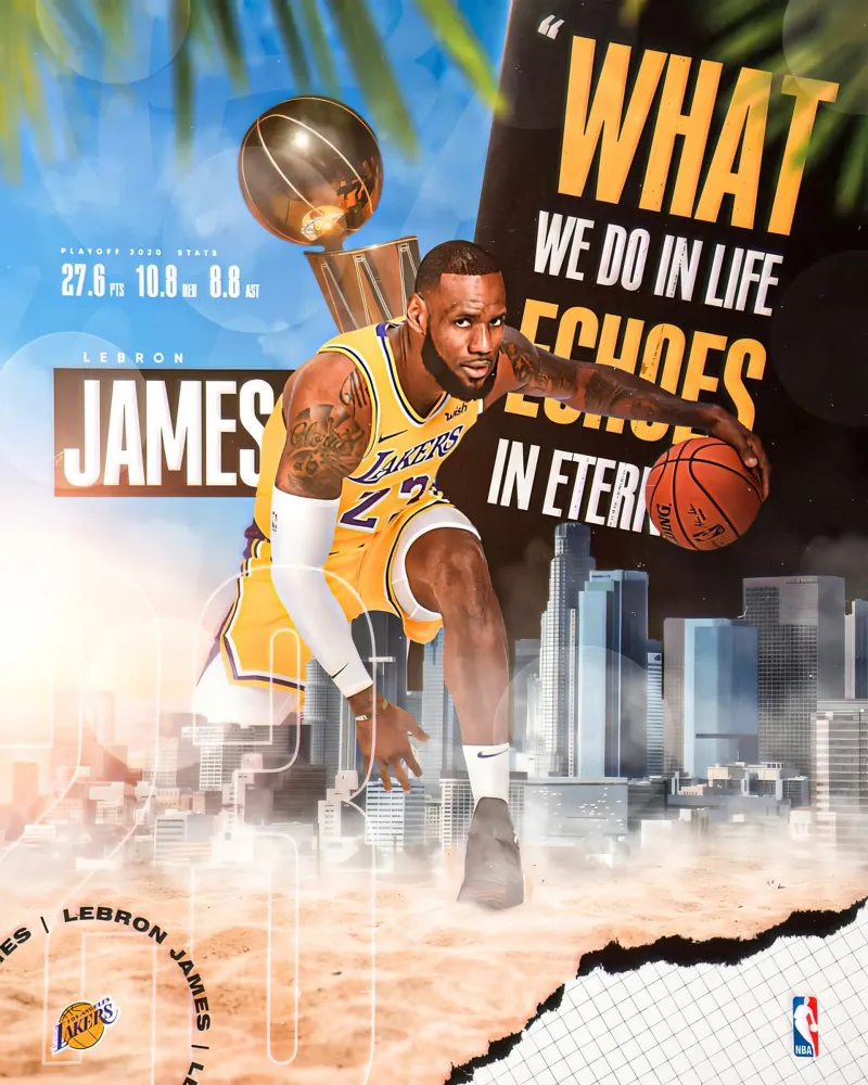 Lebron James pellicola backlit da Agus Creative