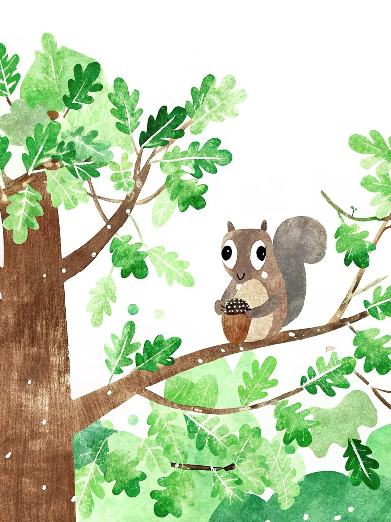 Uno scoiattolo molto intelligente poster con telaio in alluminio da 🐹 BABY ART PRINTS