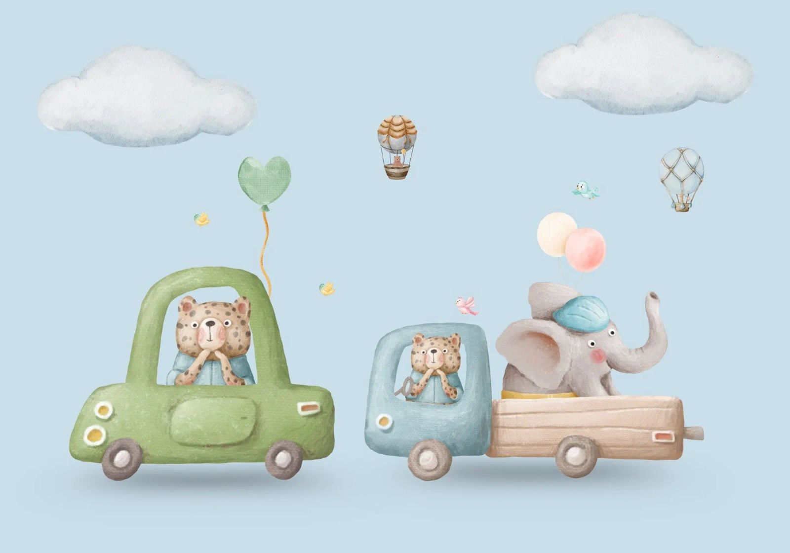 Whimsical Road Trip poster by Doodle Dreams Art