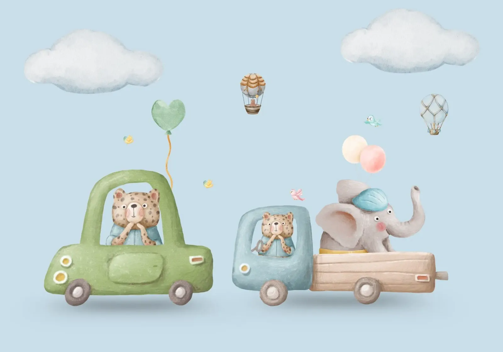 Whimsical Road Trip poster by Doodle Dreams Art