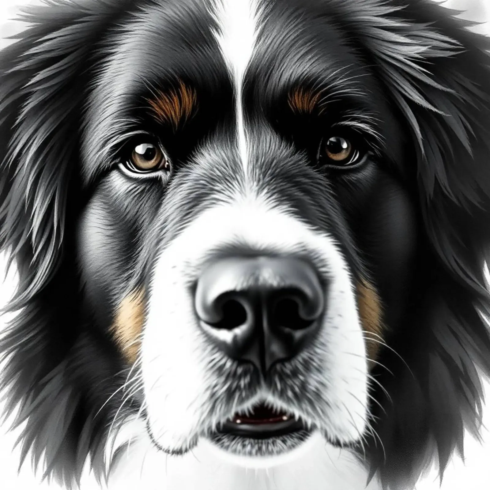 Bellissimo cane da montagna bernese #10 poster con telaio in legno da Yumis.Beargang.and.Me