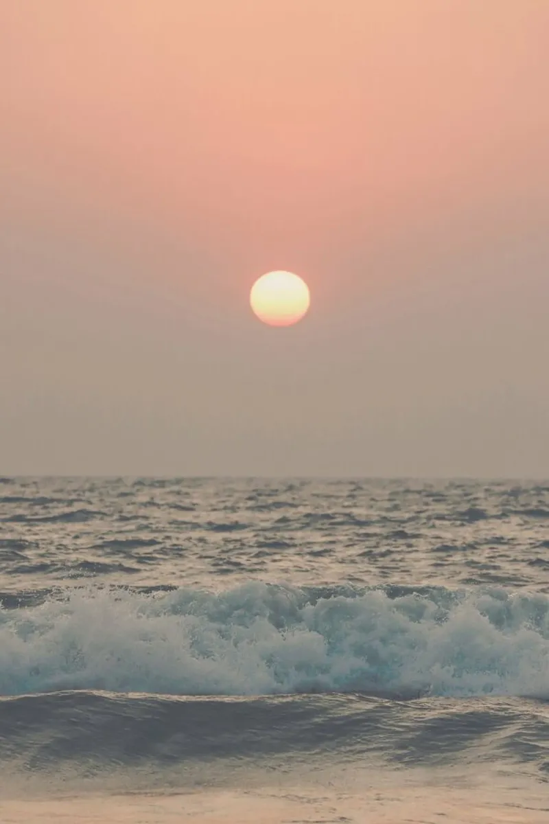 Pink Beach Sunset hahnemühle by Victoria Frost