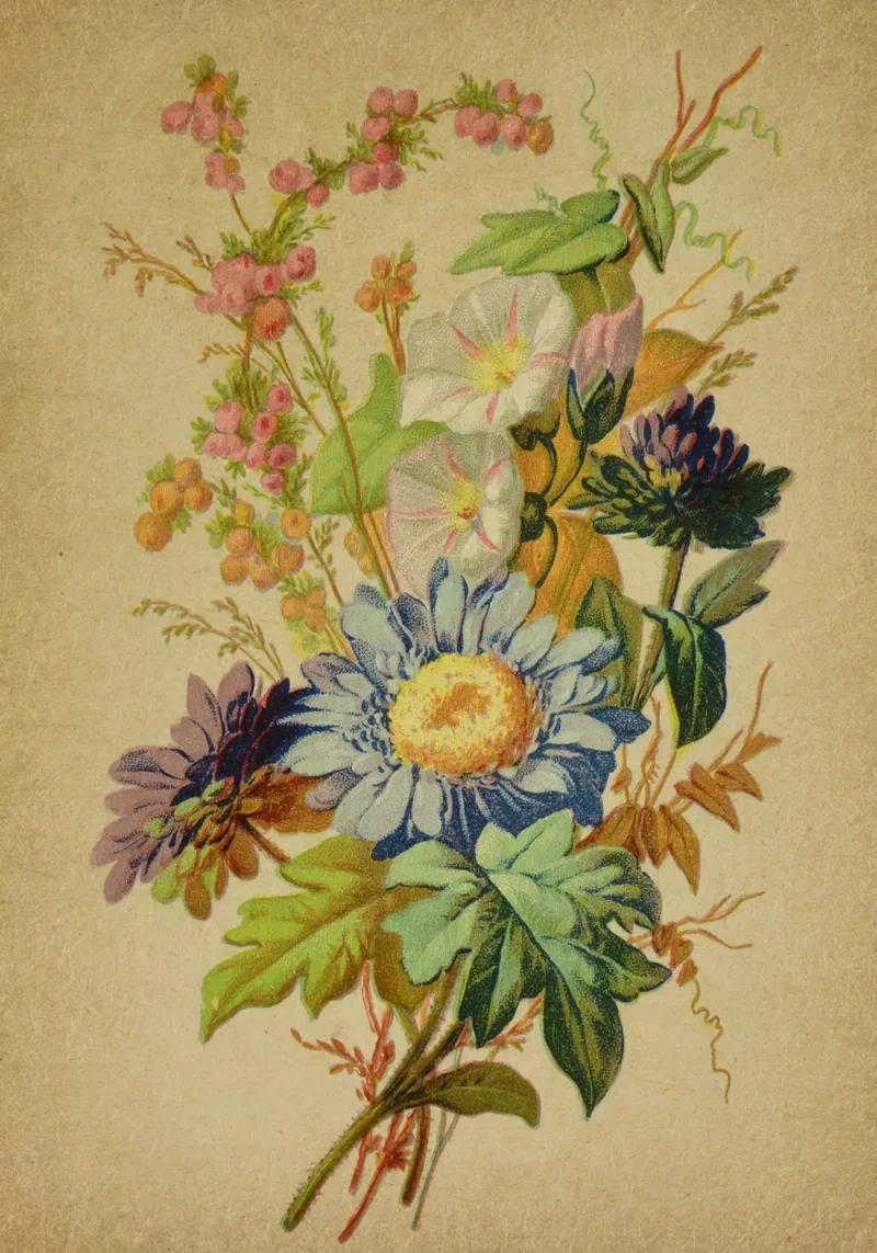 Bouquet no. 5 alluminio dibond da vintagebotanics