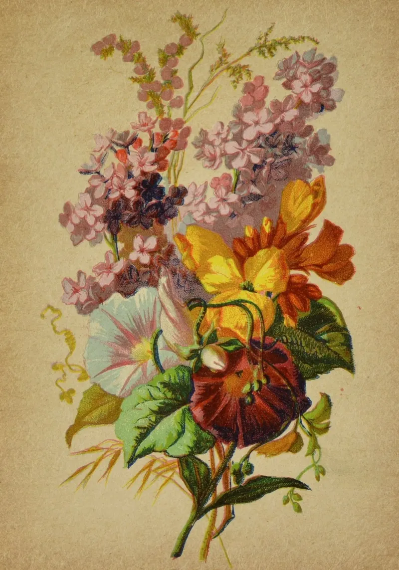 Bouquet no. 6 alluminio dibond da vintagebotanics