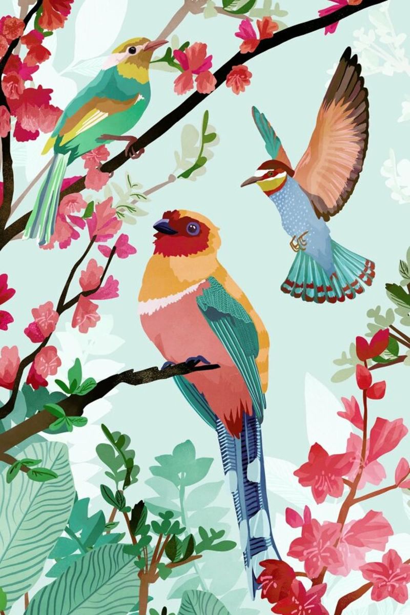 Birds Of Summer poster by Goed Blauw