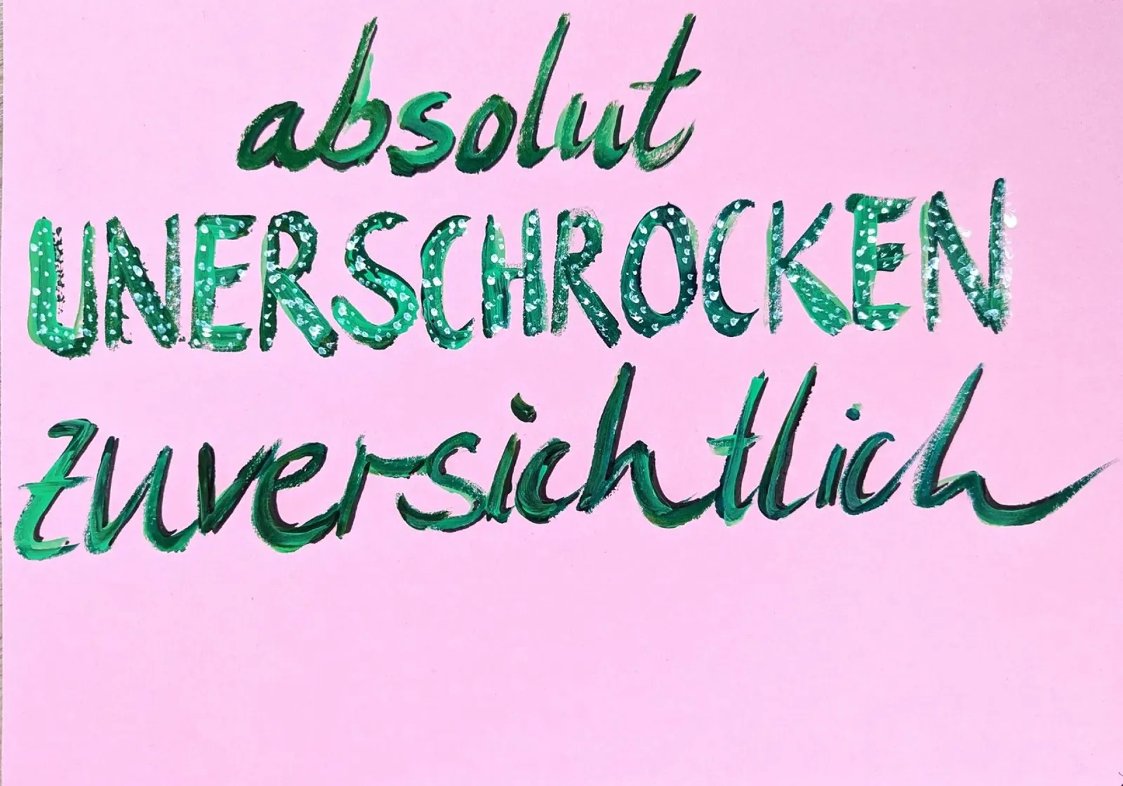 Absolut unerschrocken zuversichtlich poster con telaio in alluminio da sum2proveDesign