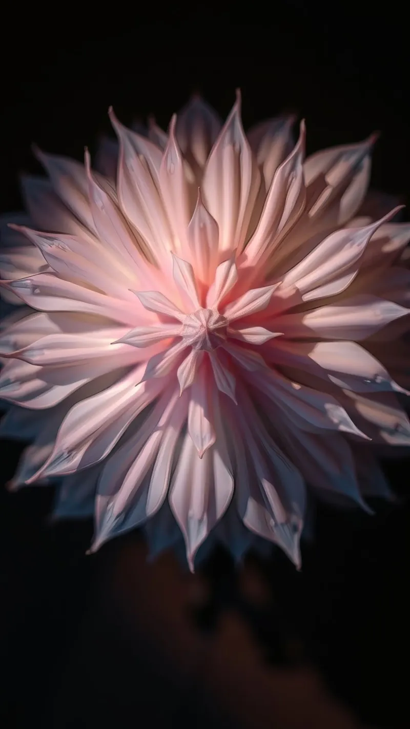 Lebendiges Blumendesign mit zarten rosa Farbtönen Poster mit Kunststoffrahmen von DesignDoodle