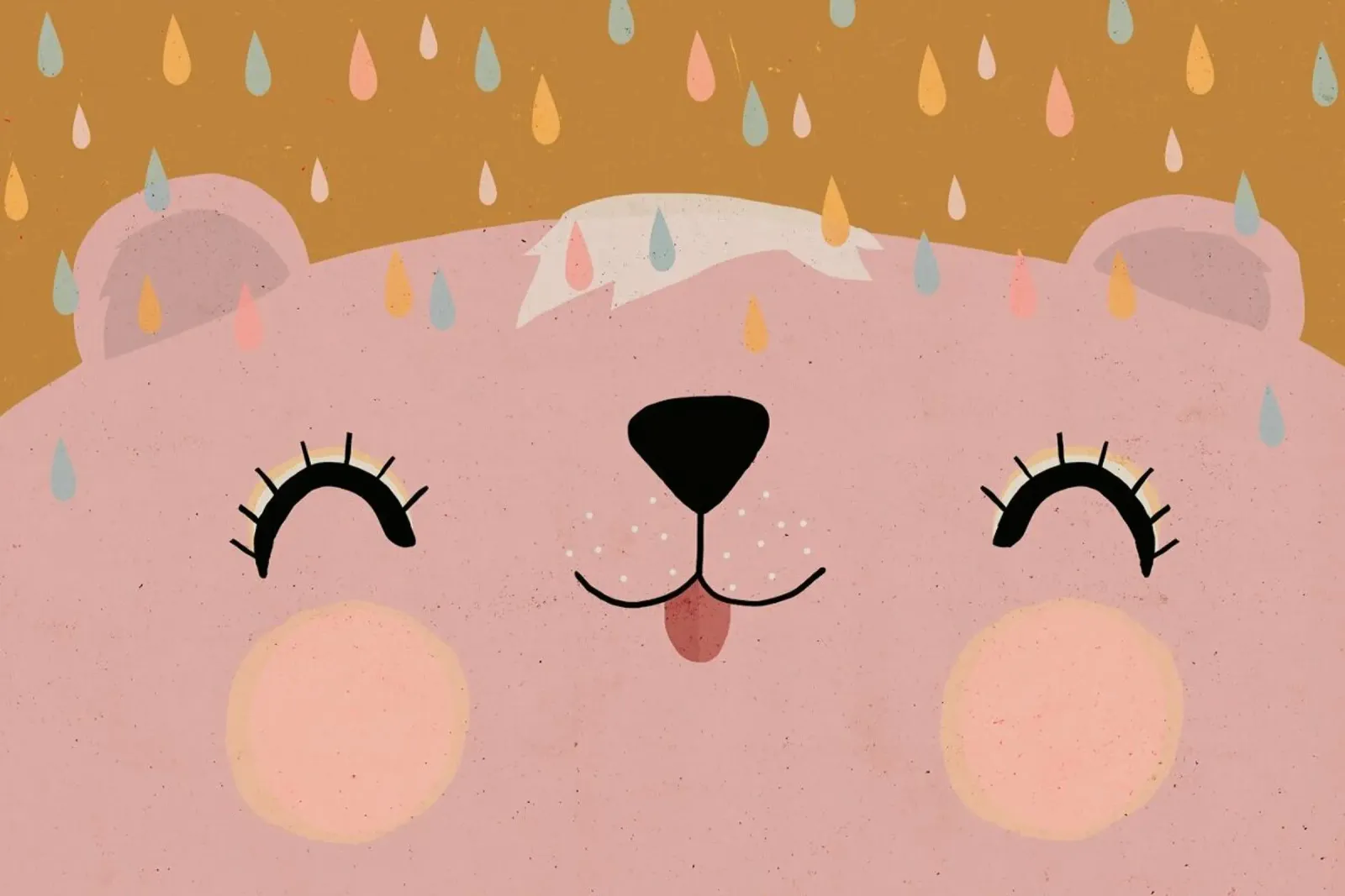 Happy Bear Rosy poster da treechild