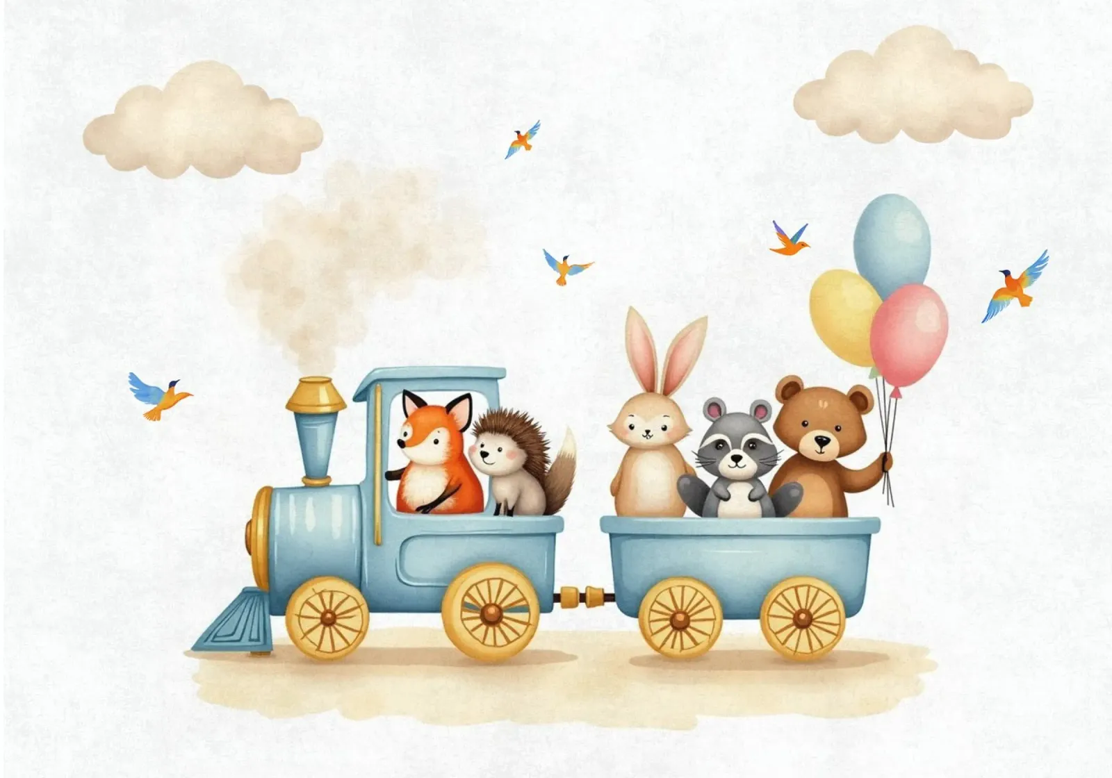 Abenteuer on Rails Hahnemühle von Doodle Dreams Art
