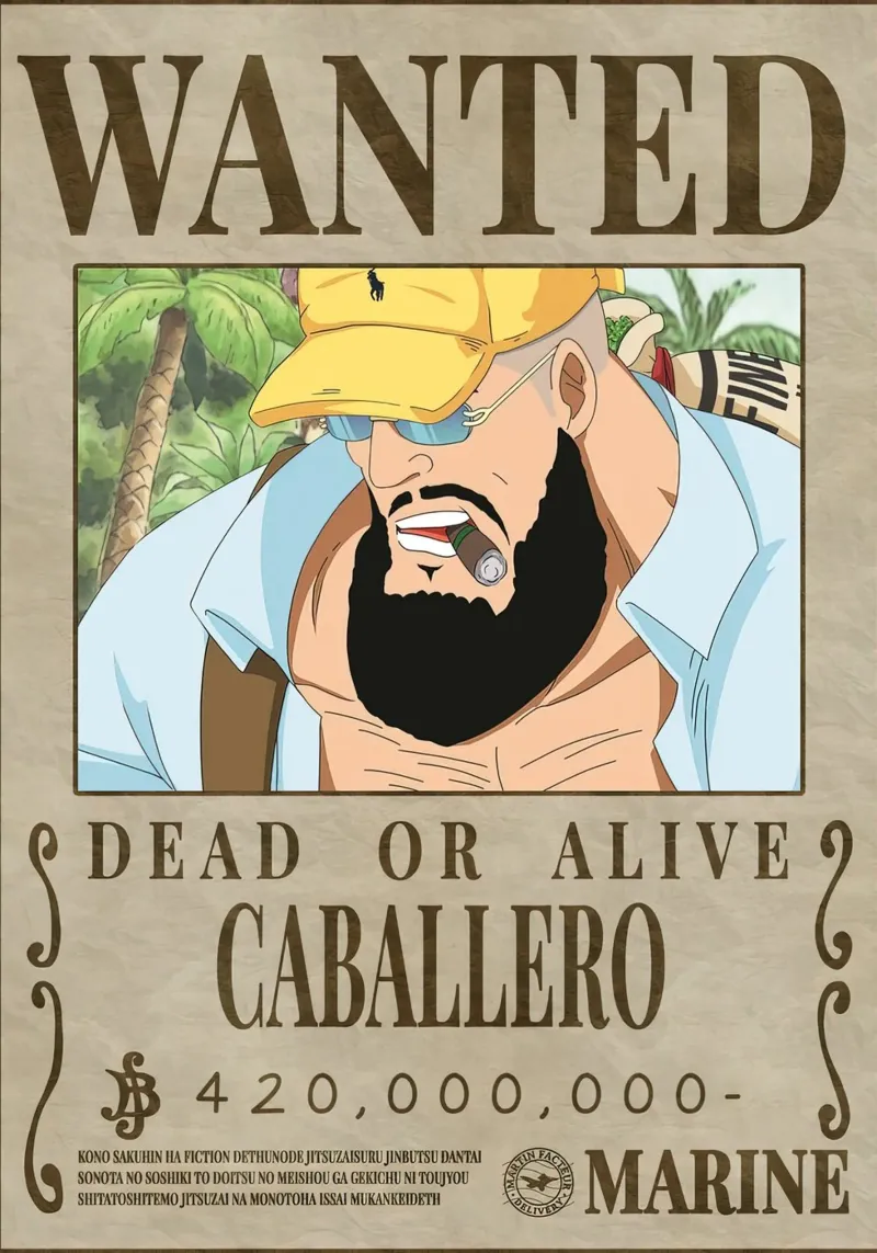 ricercato caballero poster con telaio in alluminio da Collins Shop