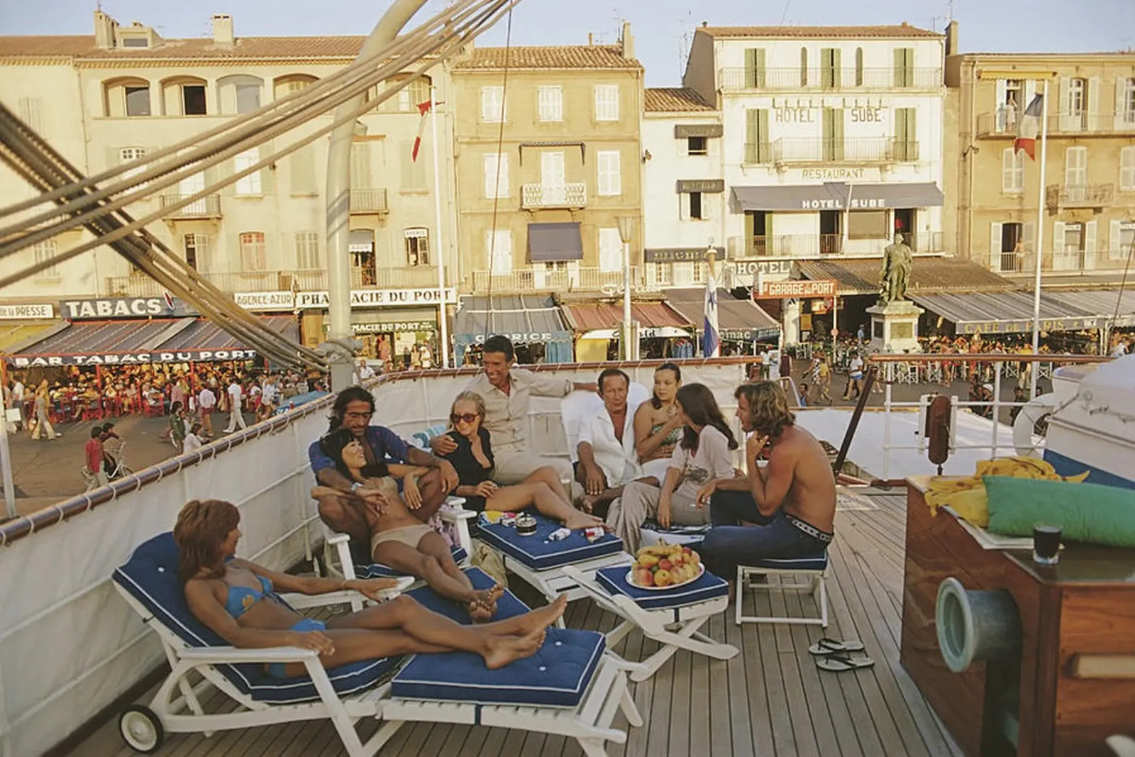 Saint-Tropez, France, August 1971 acryl van Popo Photograph