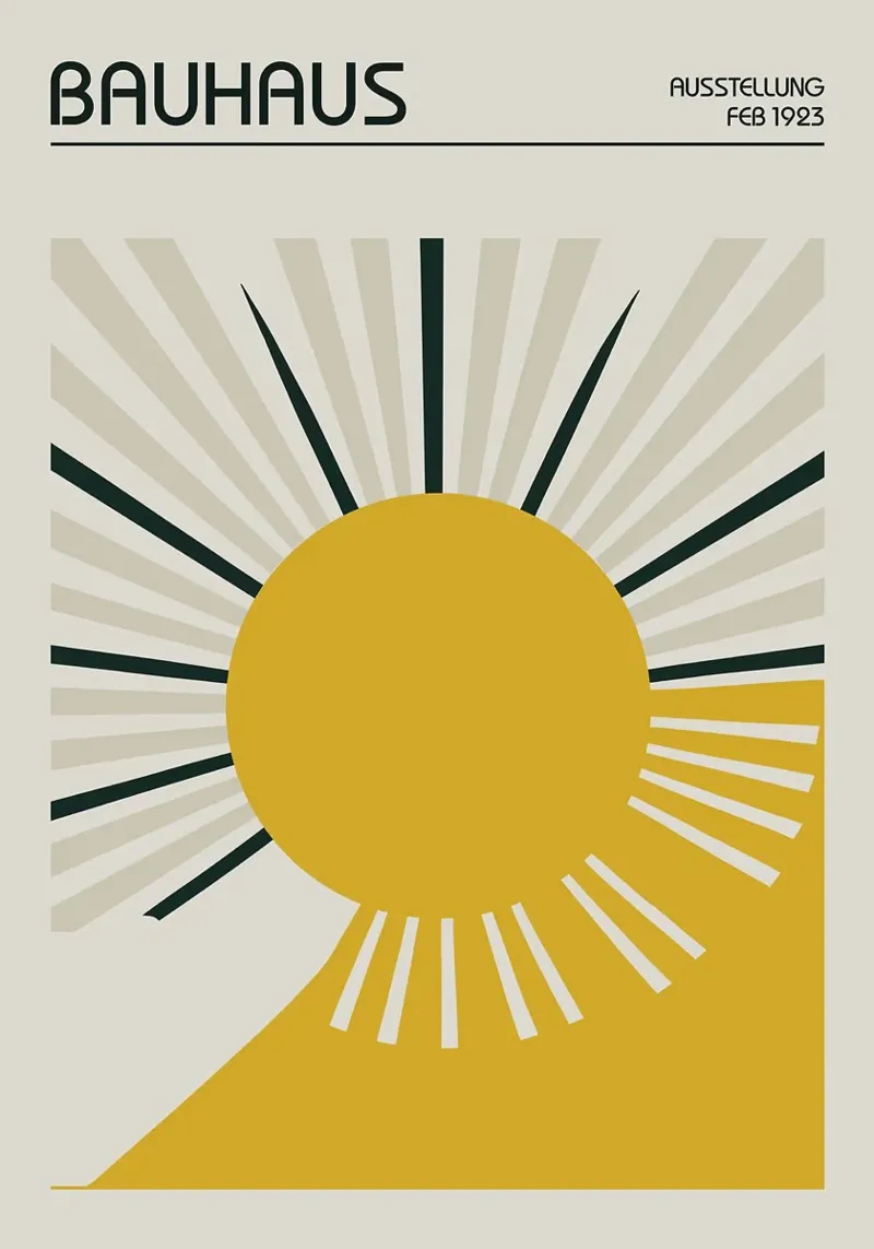 Forme geometriche del sole Bauhaus pellicola backlit da Dale Edward YoungJr