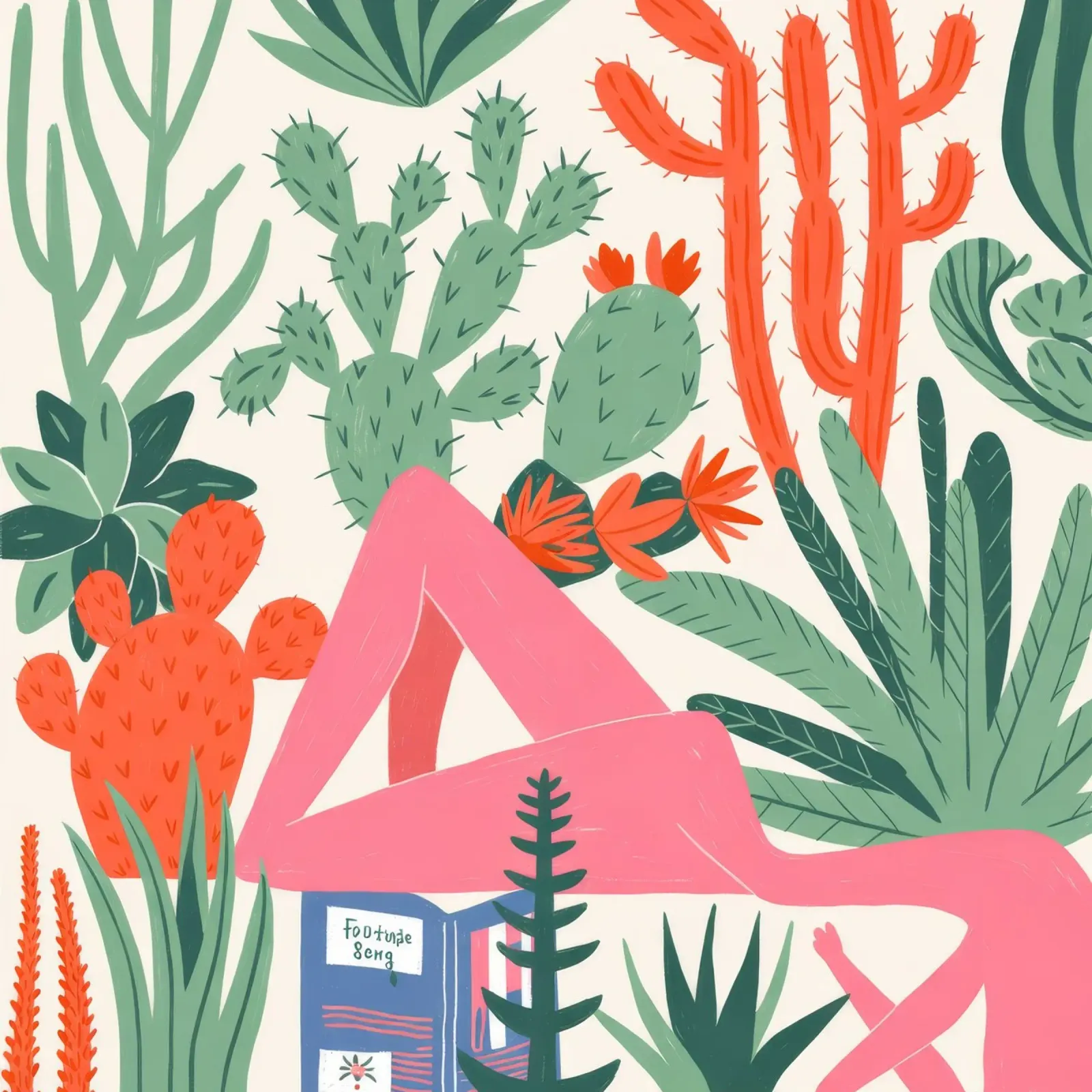 Sogno del deserto poster con telaio in plastica da Murni Strokes
