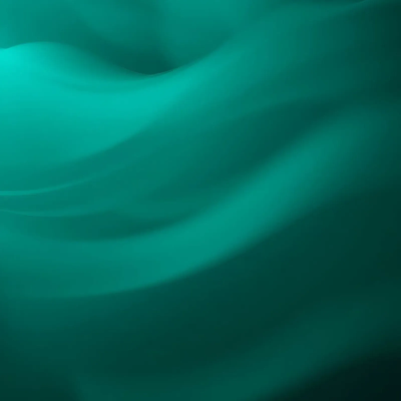 Fluid green turquoise waves in a serene abstract background canvas by DesignDoodle
