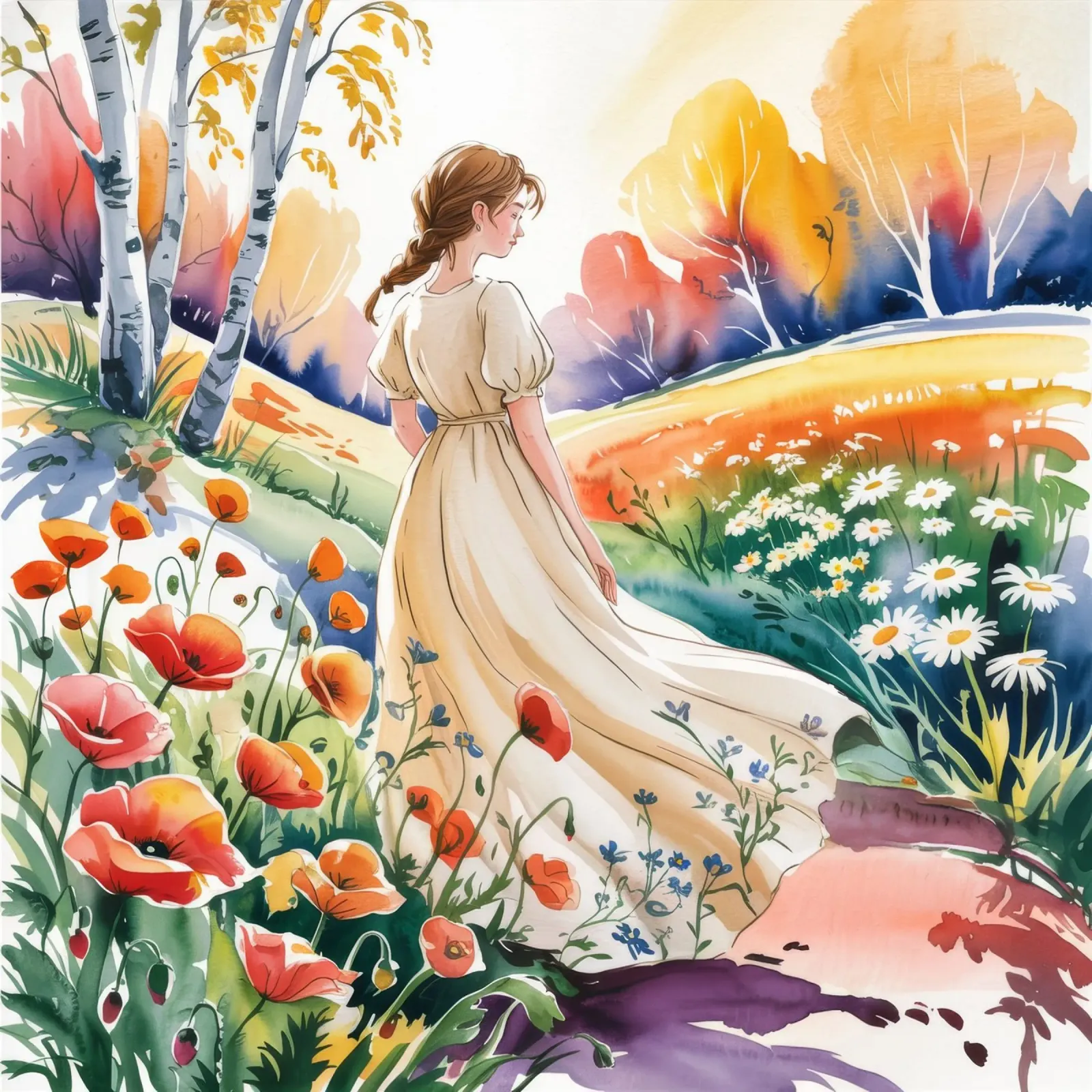 Il campo dei sogni carta hahnemühle da Murni Strokes