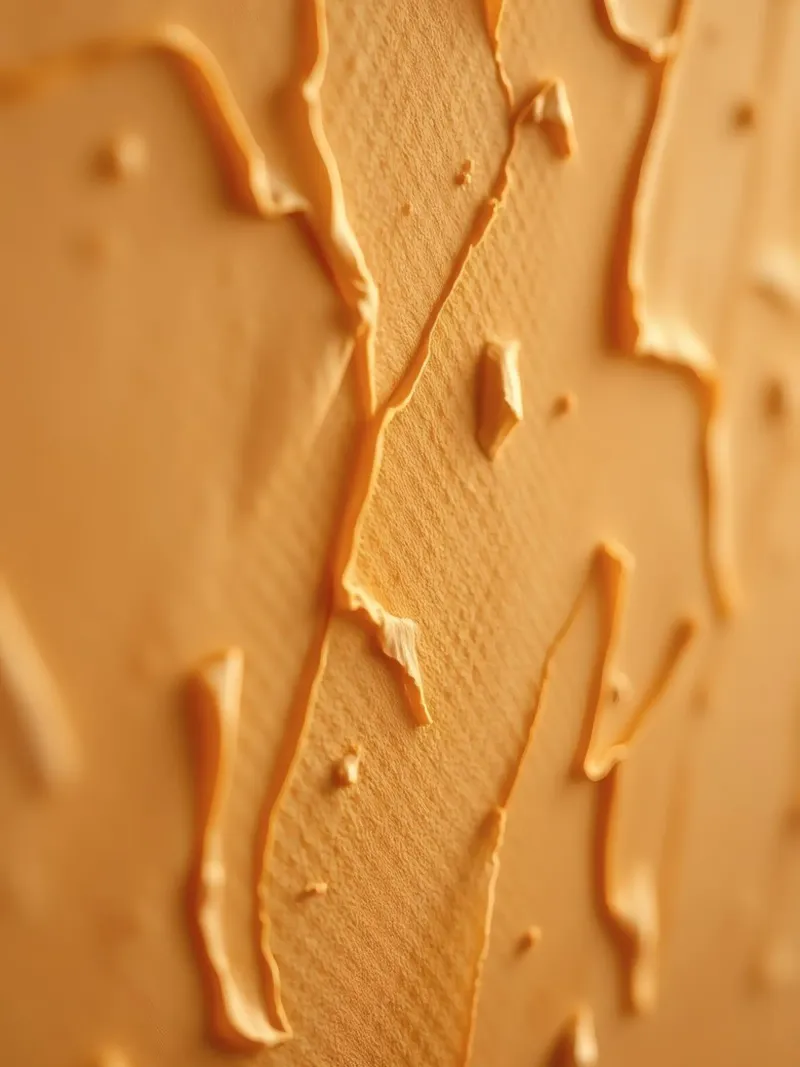 Gestructureerd abstract behang achtergrond warme tinten canvas van DesignDoodle
