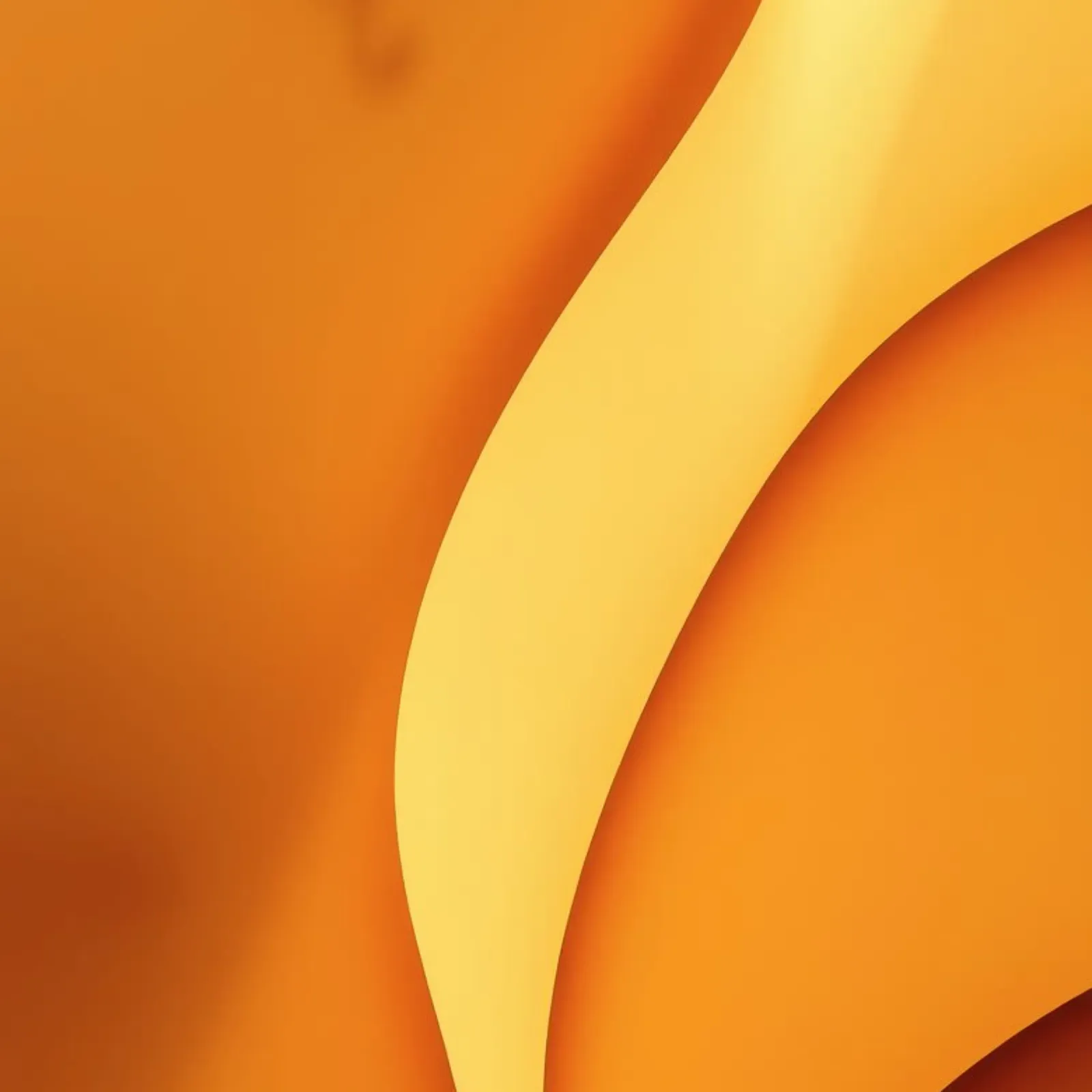 Vibrant curved orange abstract background design canvas by DesignDoodle
